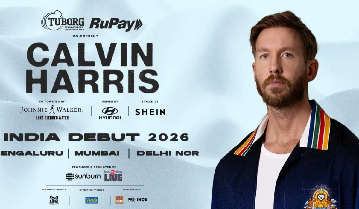 Calvin Harris live tour poster 2026
